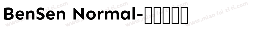 BenSen Normal字体转换